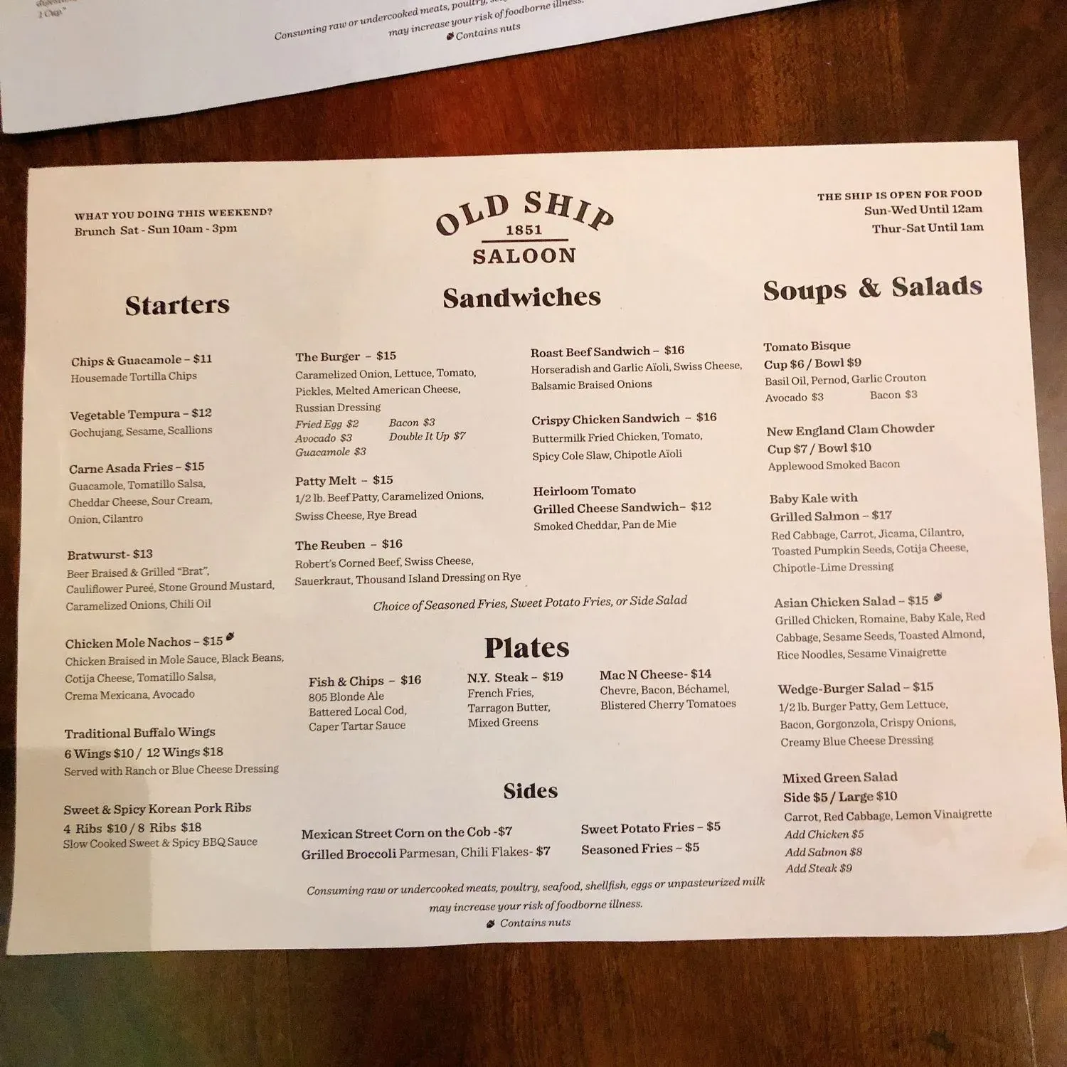 Menu 5