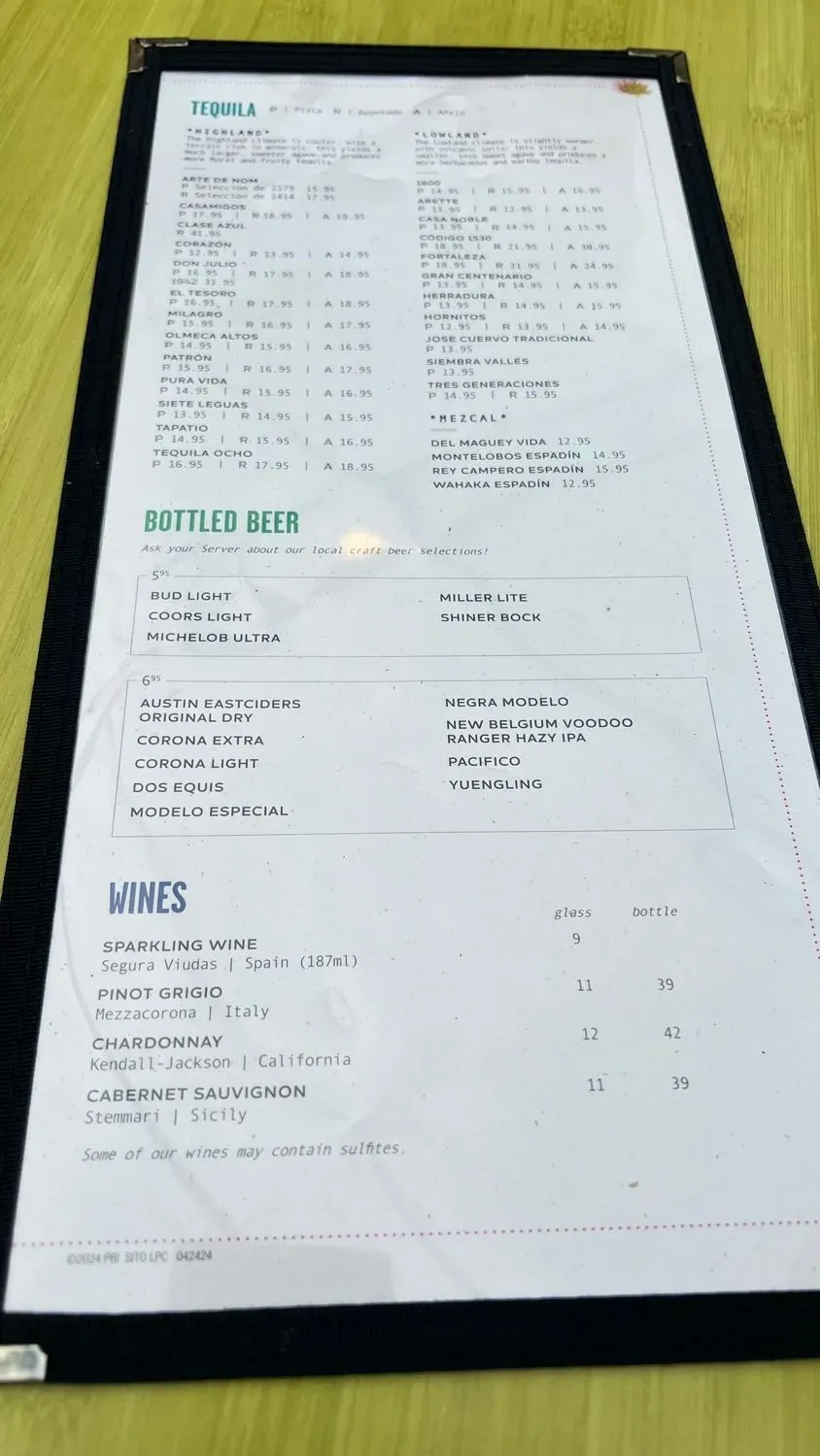 Menu 1