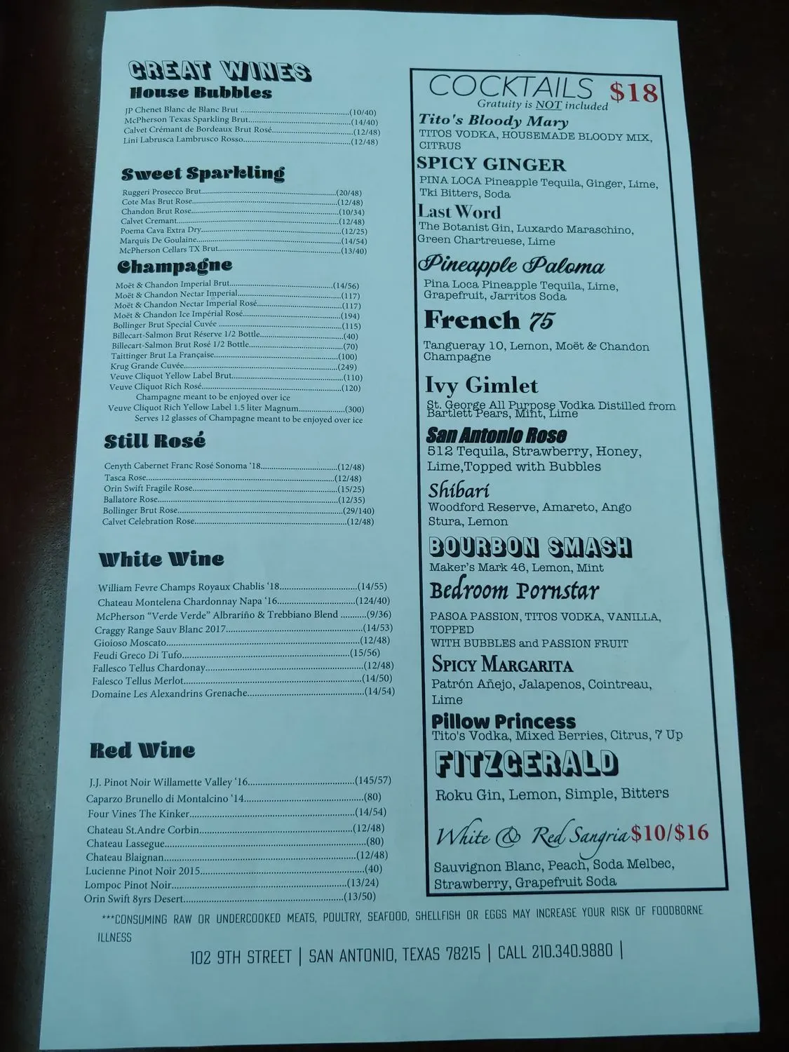 Menu 1