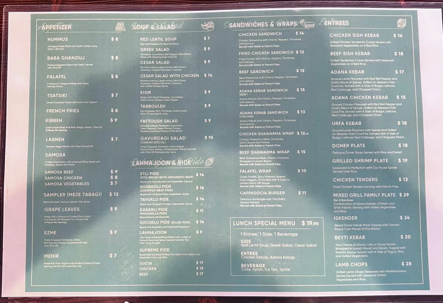 Menu 2