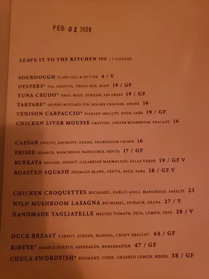 Menu 5