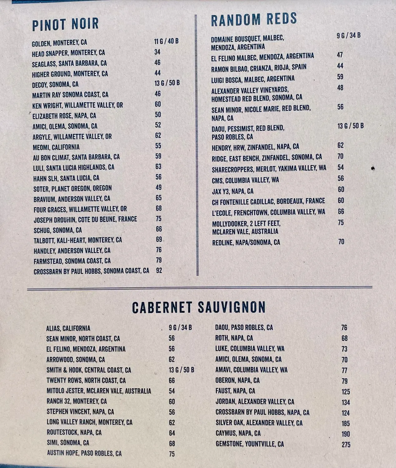 Menu 2