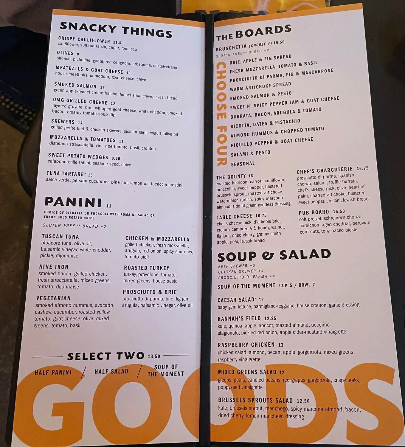 Menu 1