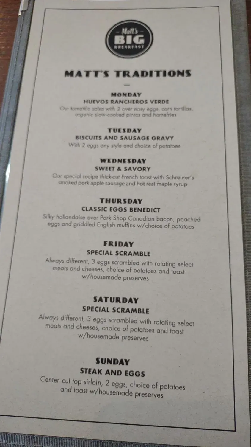 Menu 5