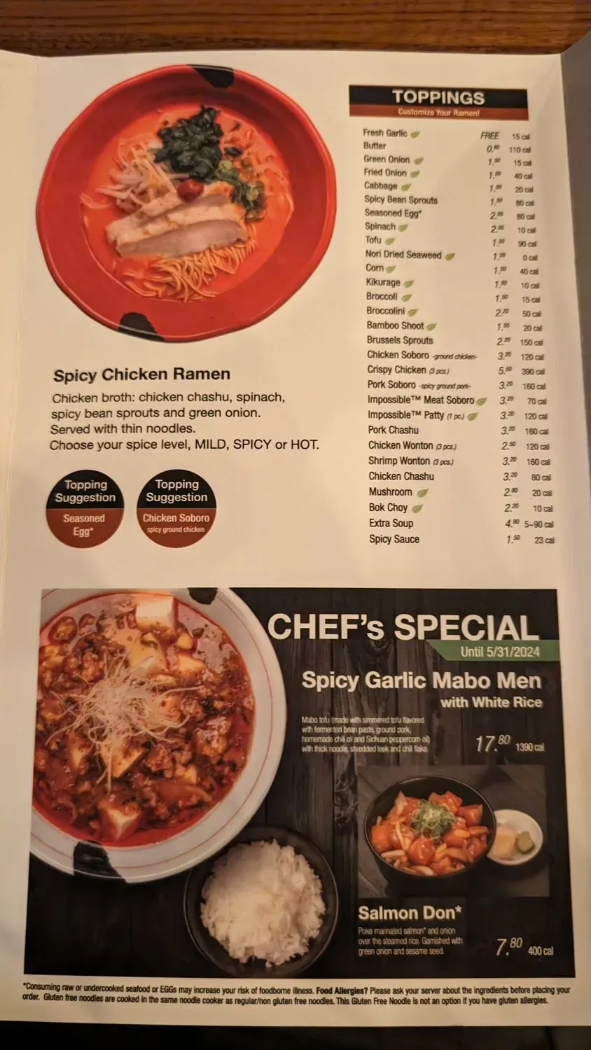 Menu 6