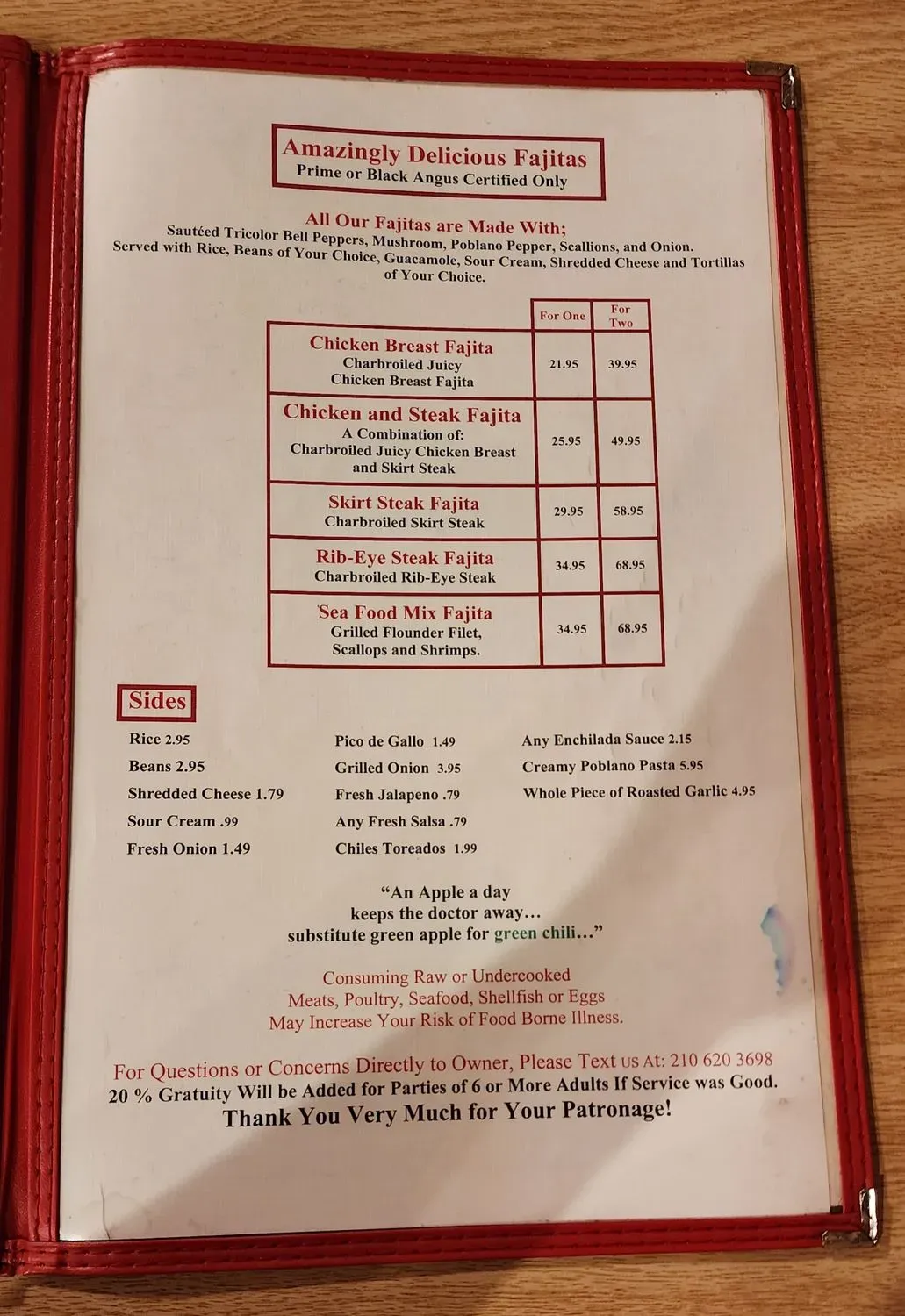 Menu 2