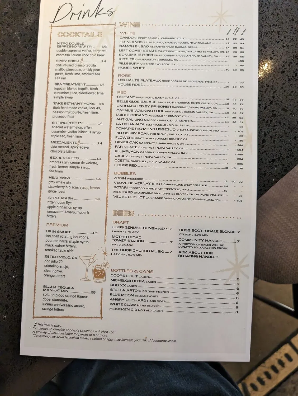 Menu 5