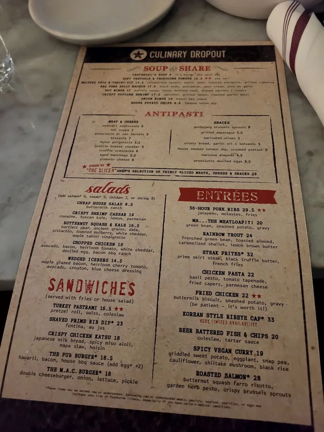 Menu 1