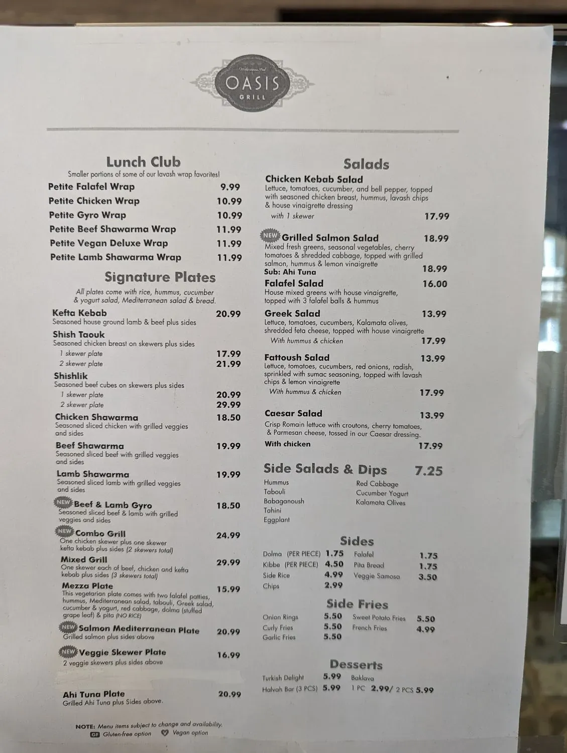 Menu 1