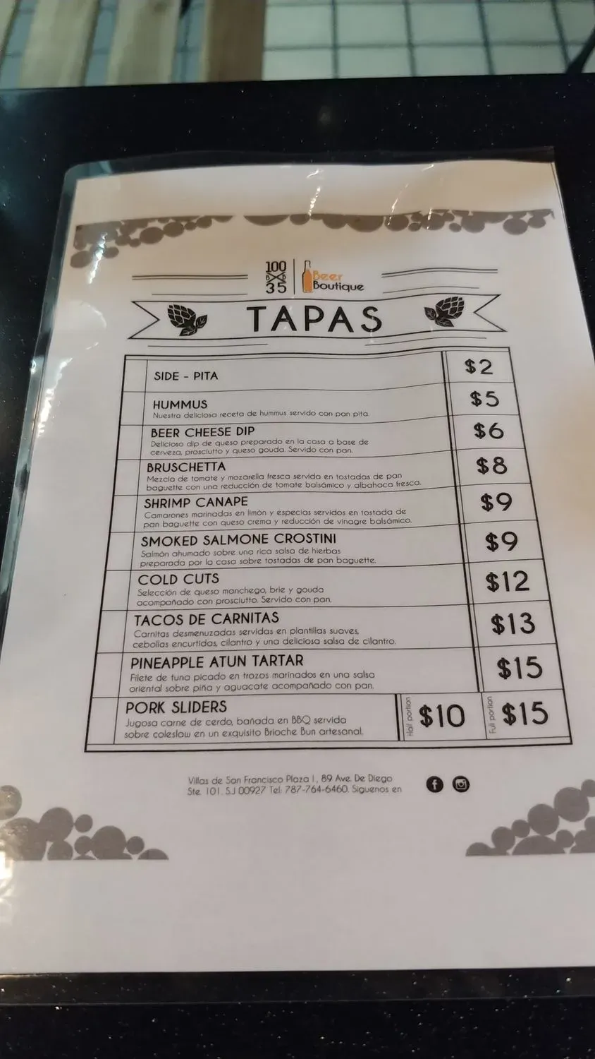 Menu 4