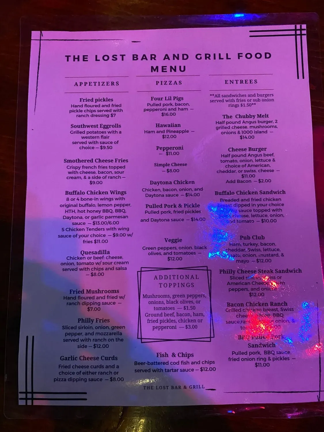 Menu 1