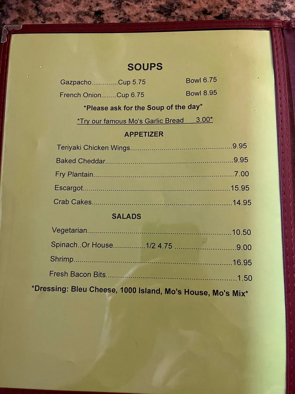 Menu 3