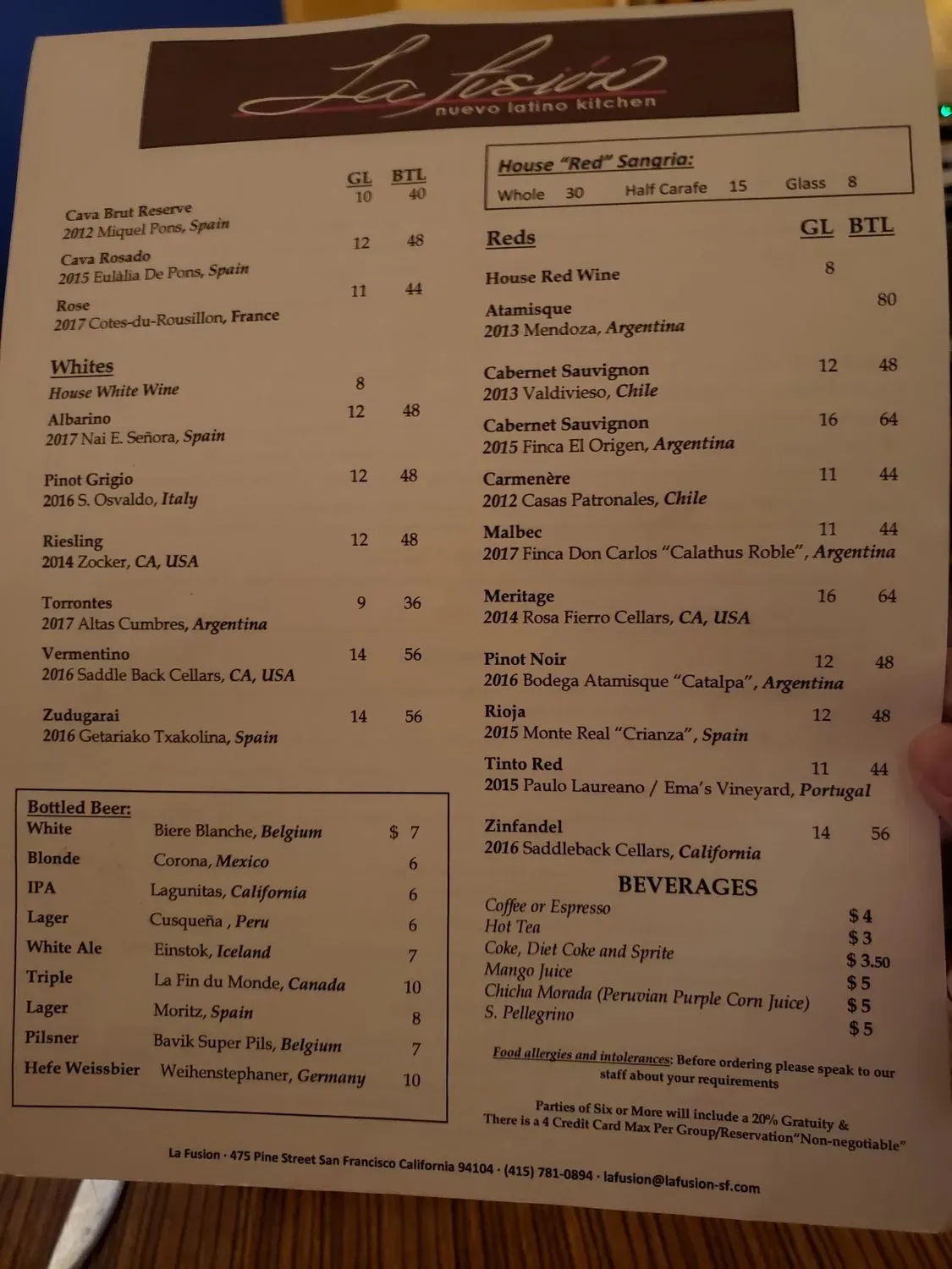 Menu 5