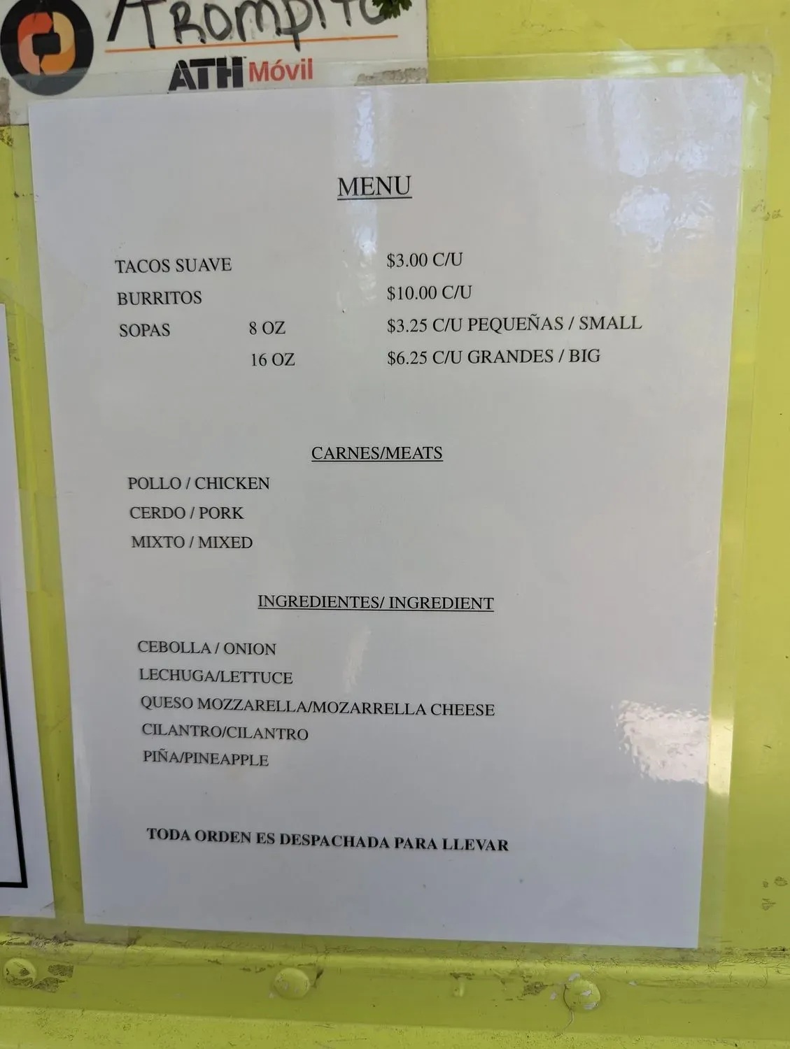 Menu 1