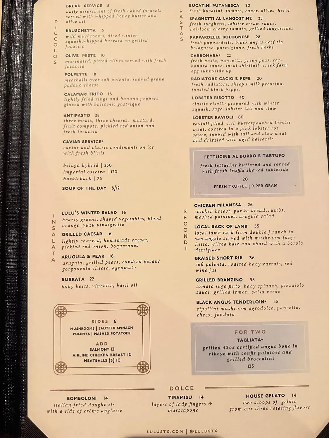 Menu 1