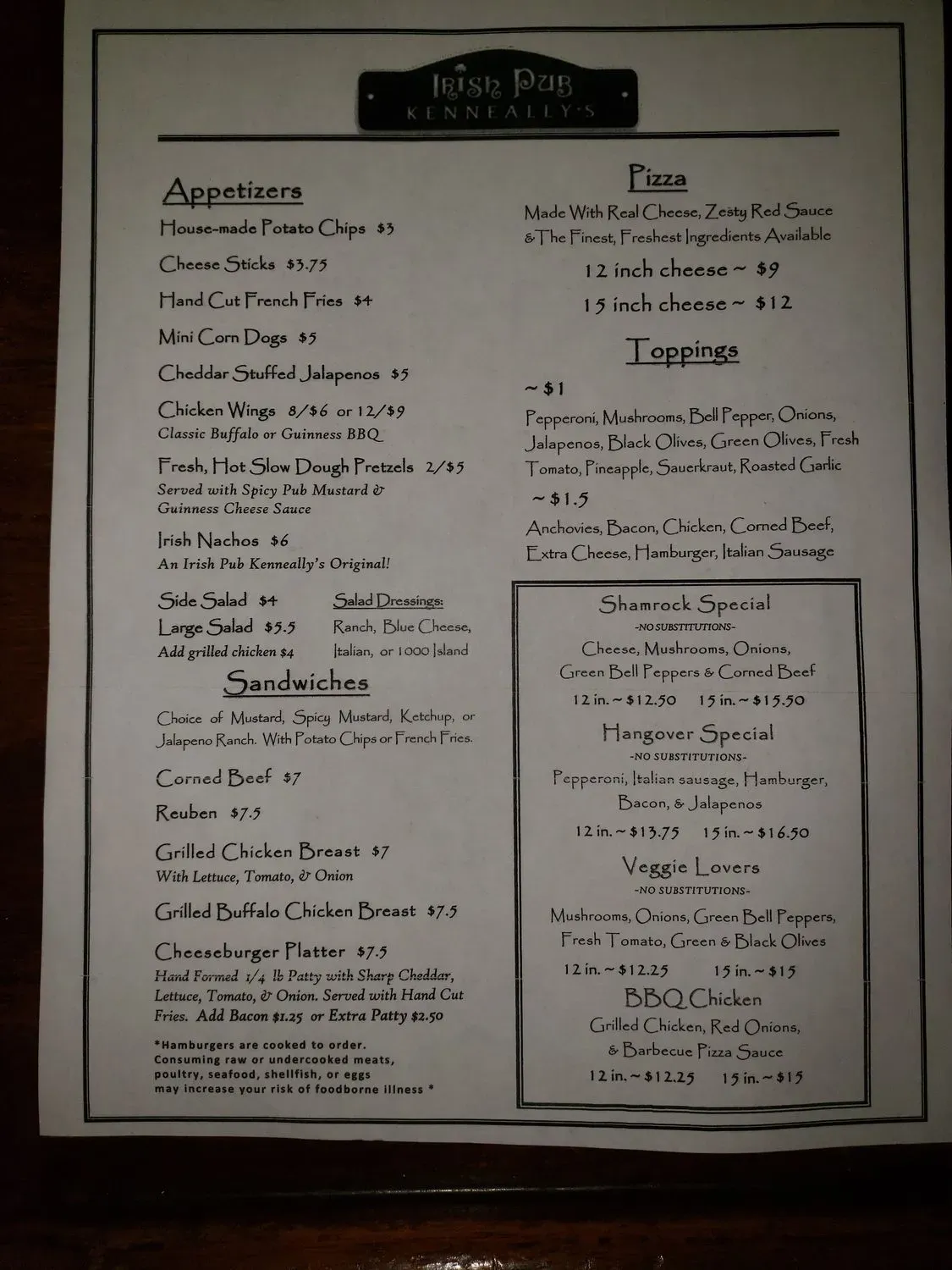 Menu 2