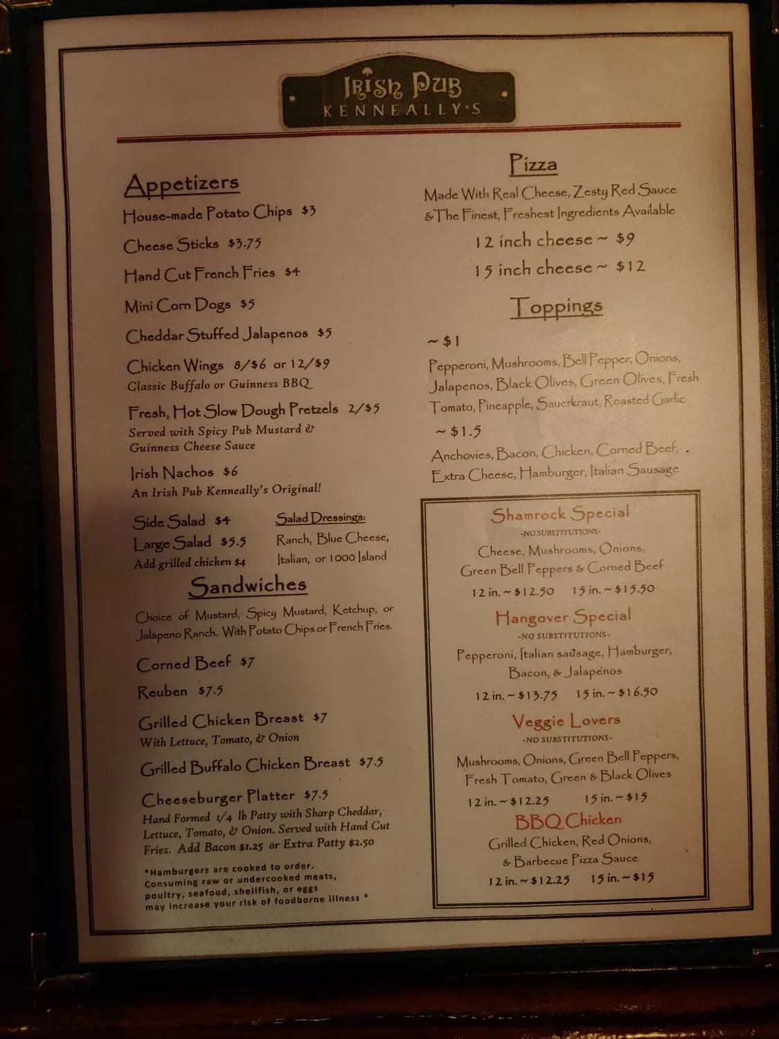 Menu 4