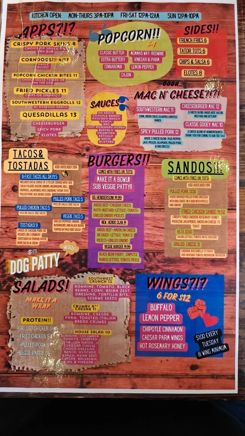 Menu 5