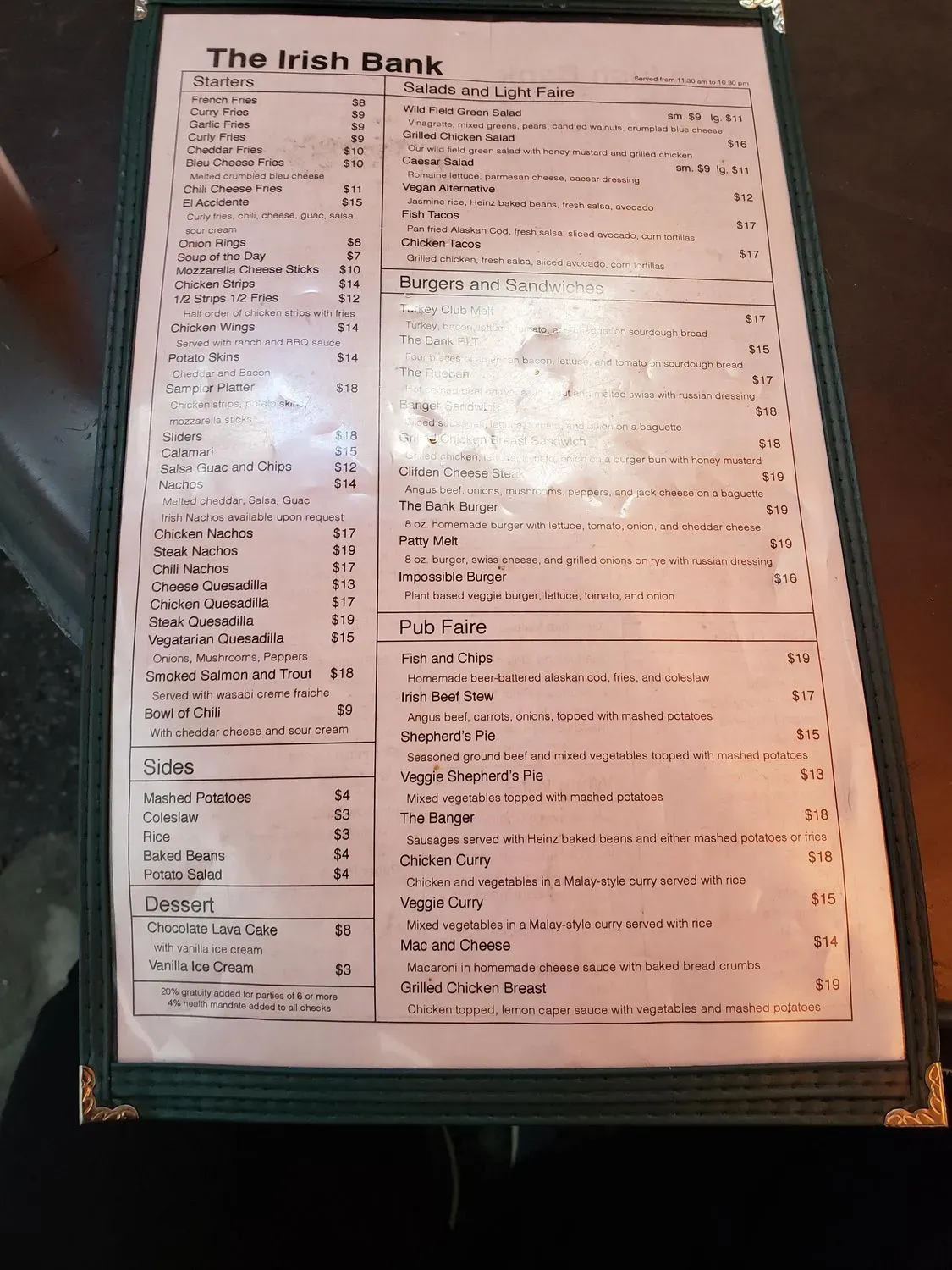 Menu 1