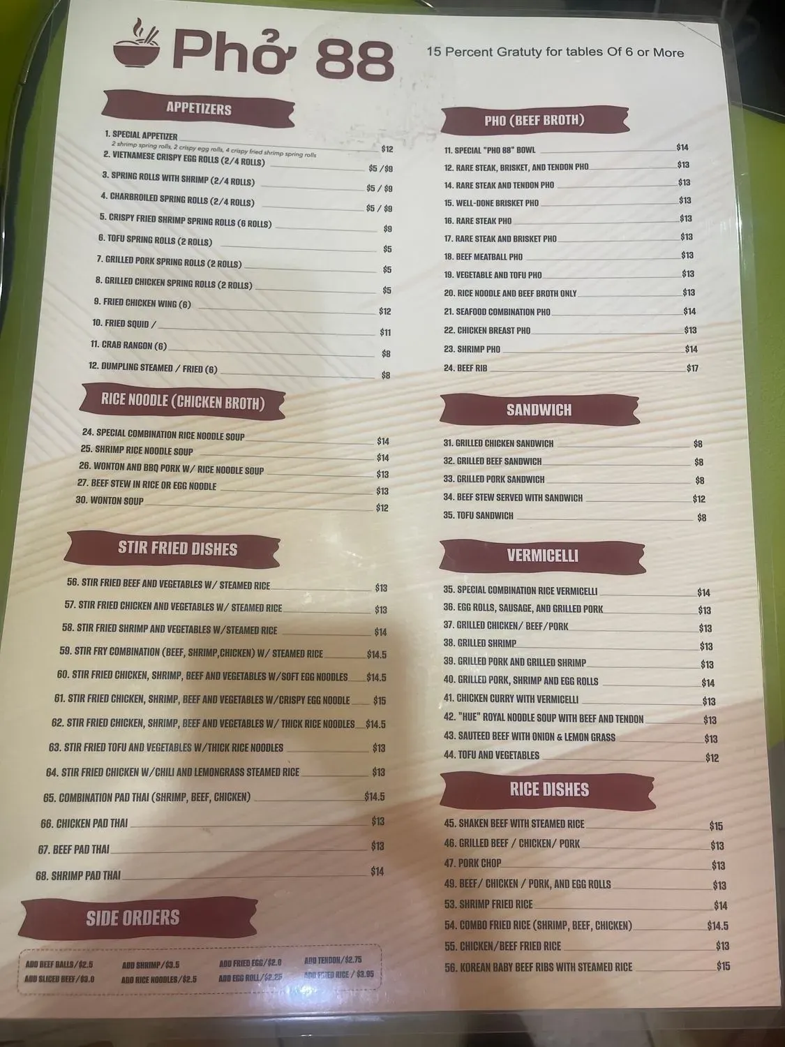 Menu 2