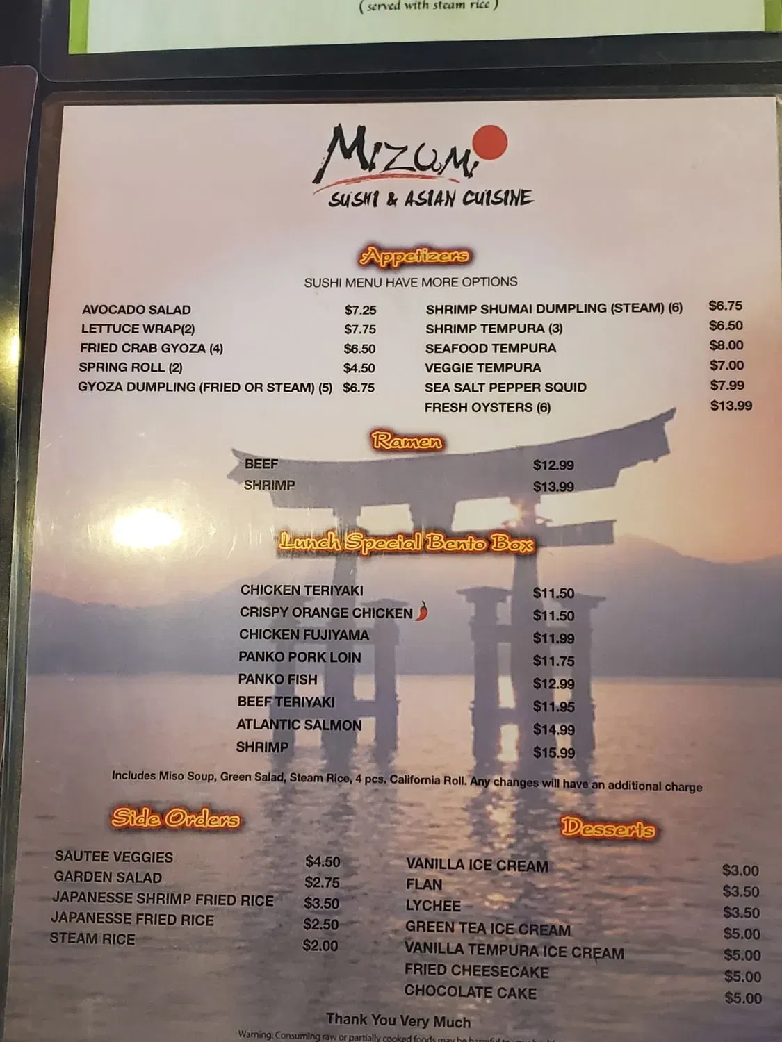 Menu 6