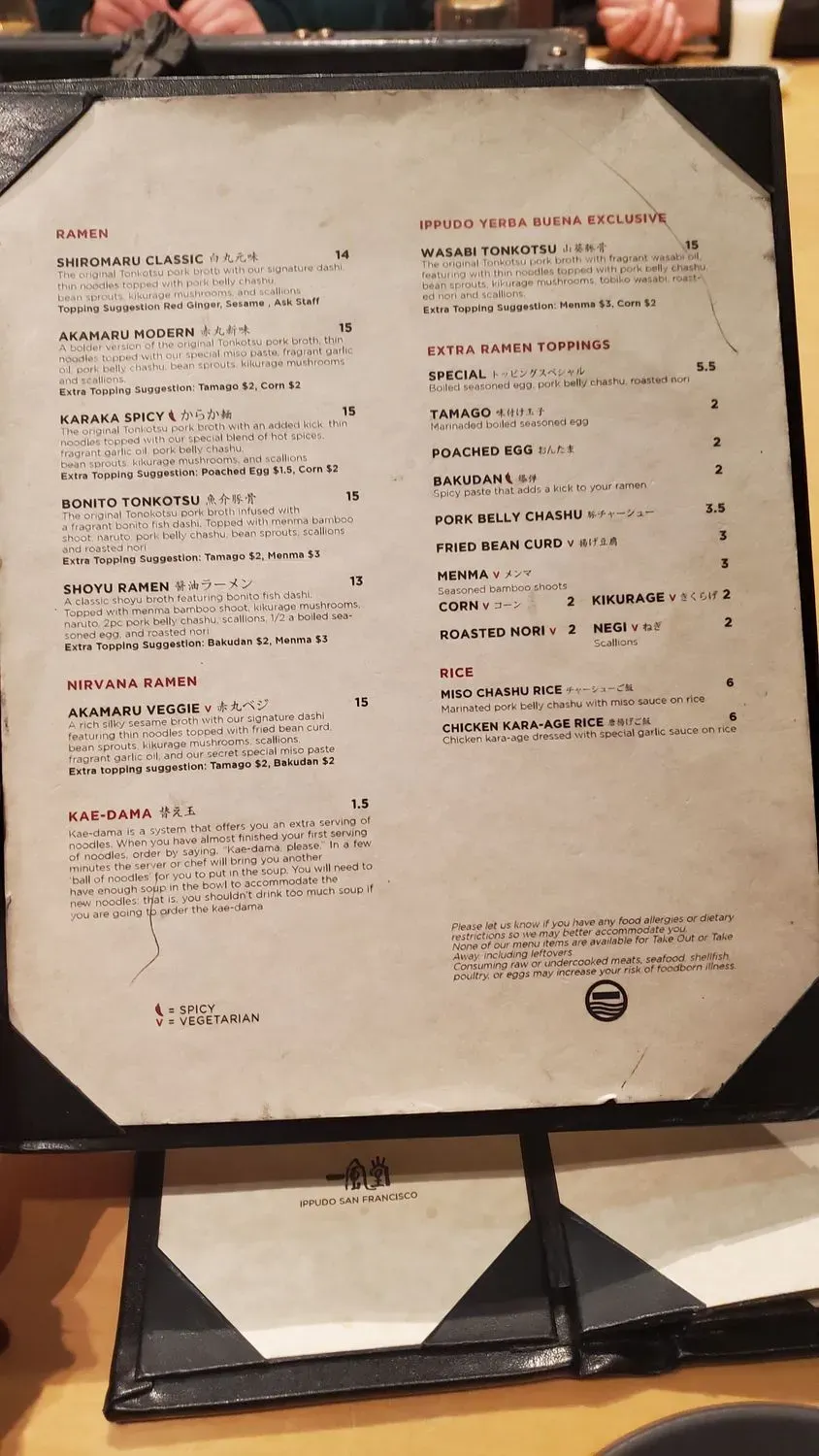 Menu 5