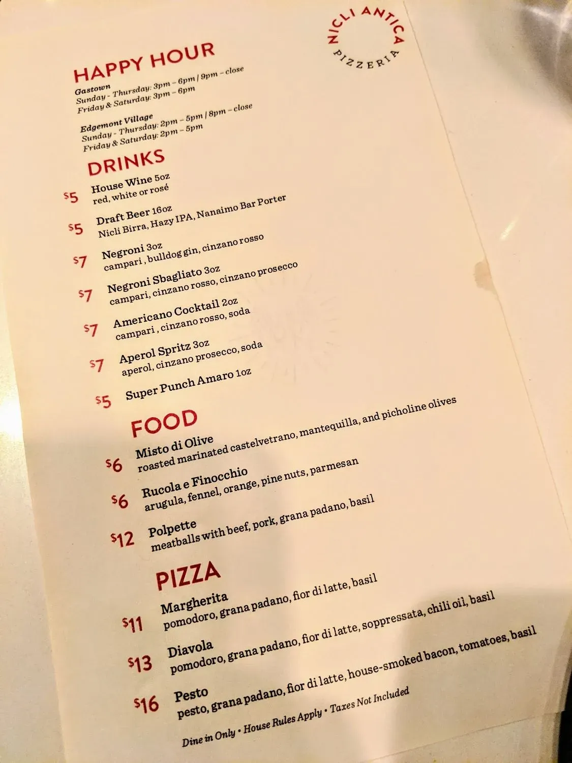 Menu 1