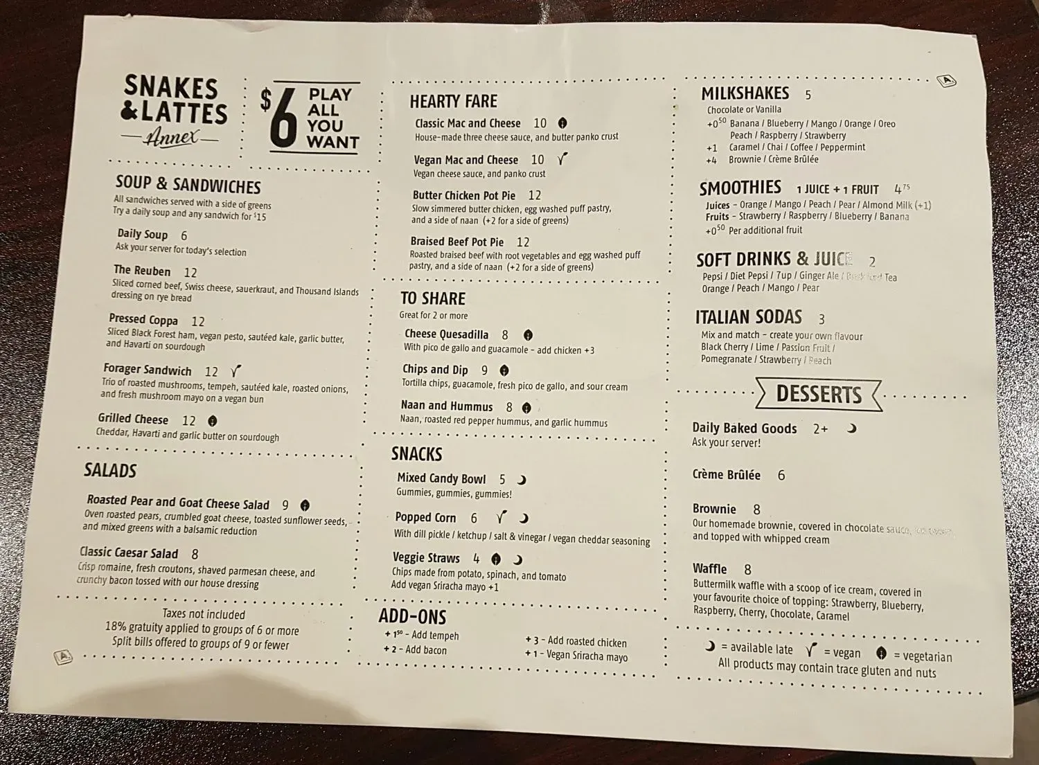 Menu 6