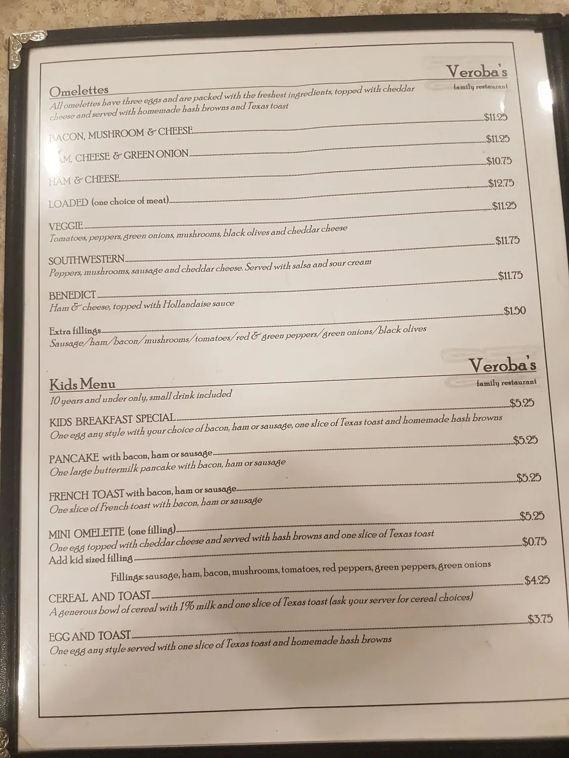 Menu 5