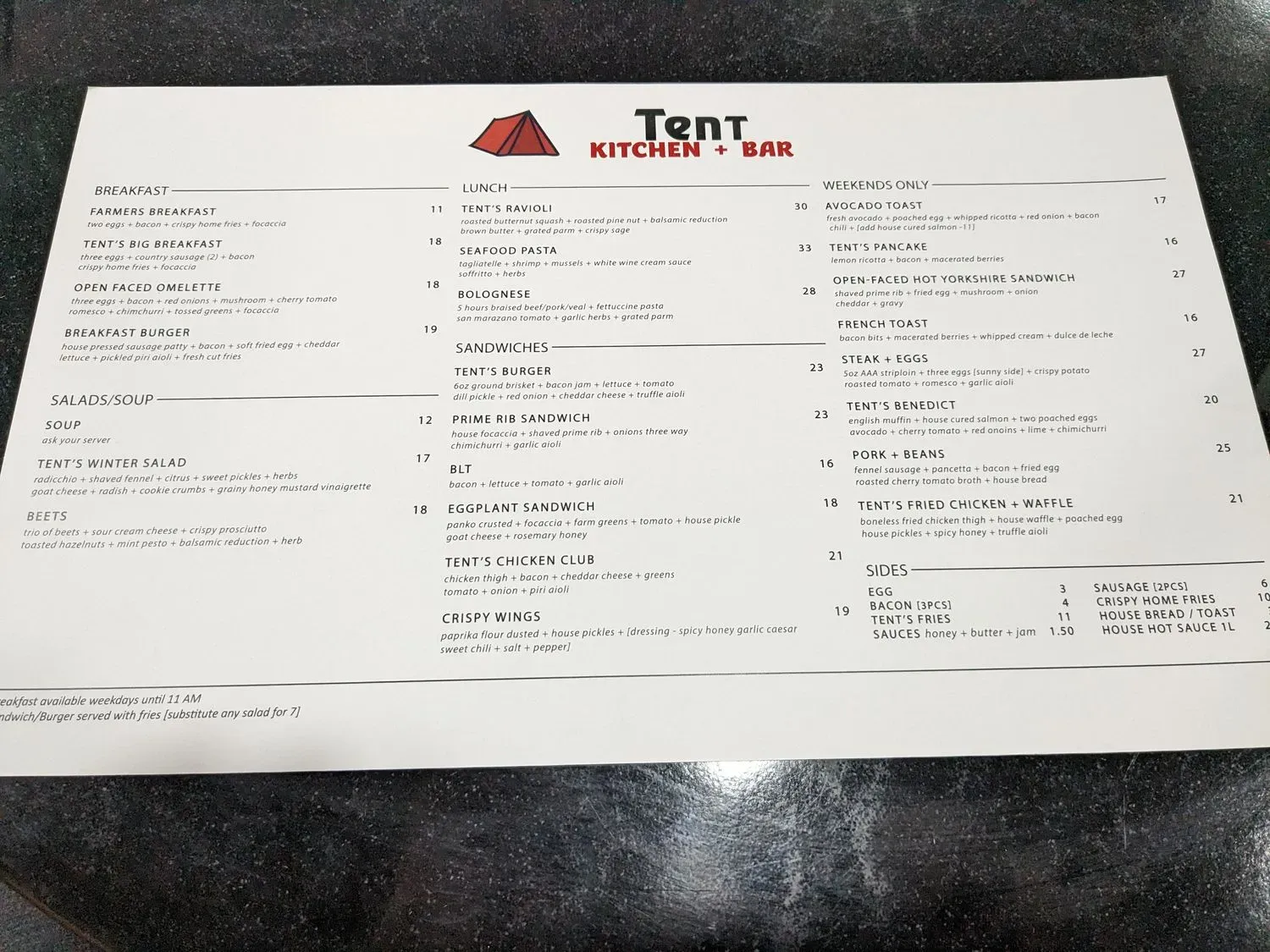 Menu 1