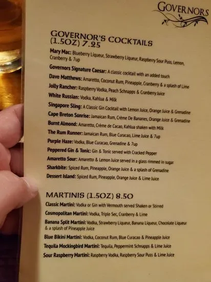 Menu 1