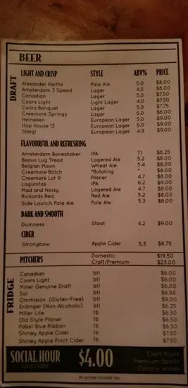 Menu 5