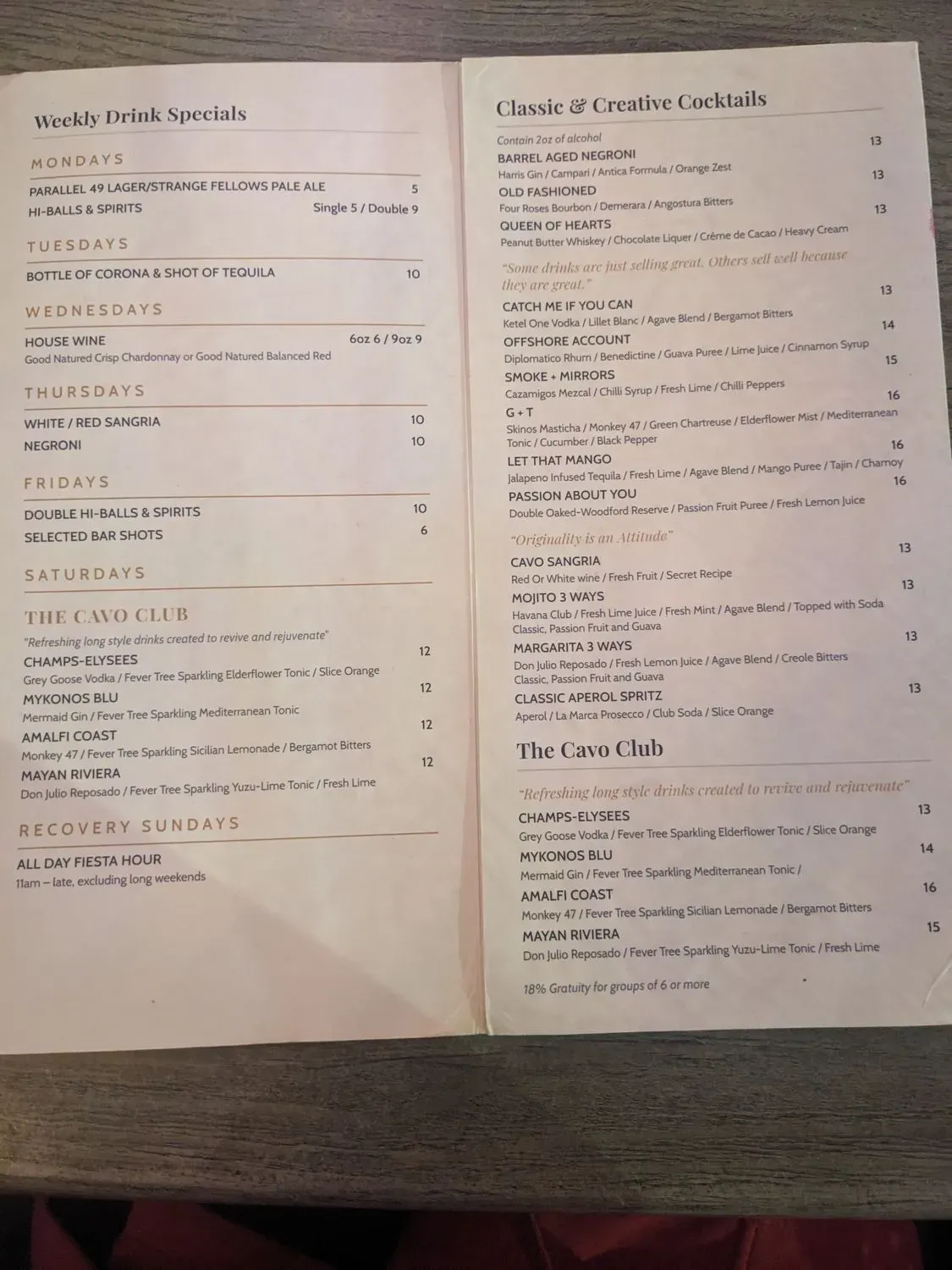 Menu 4