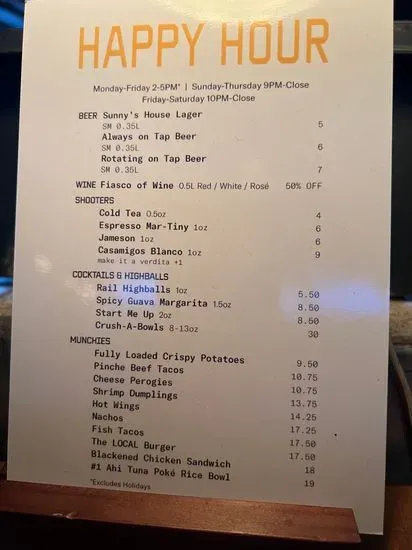 Menu 5