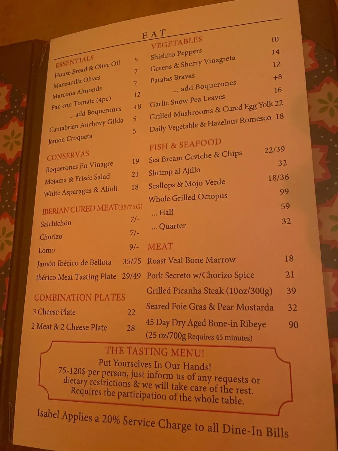 Menu 2