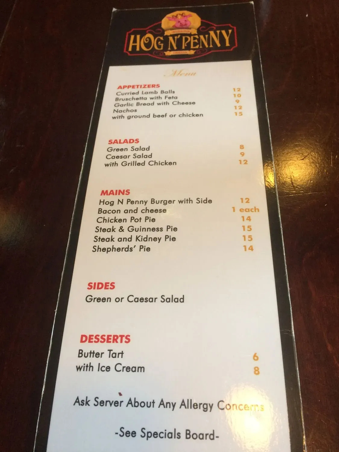 Menu 4