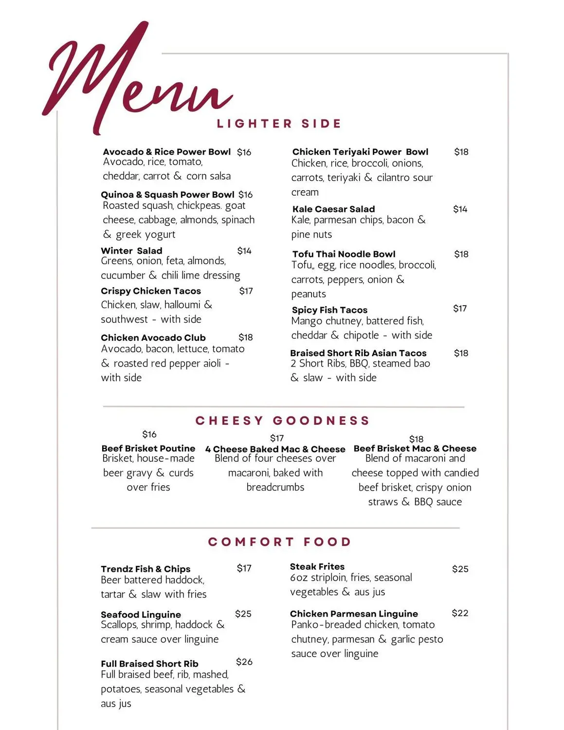 Menu 2