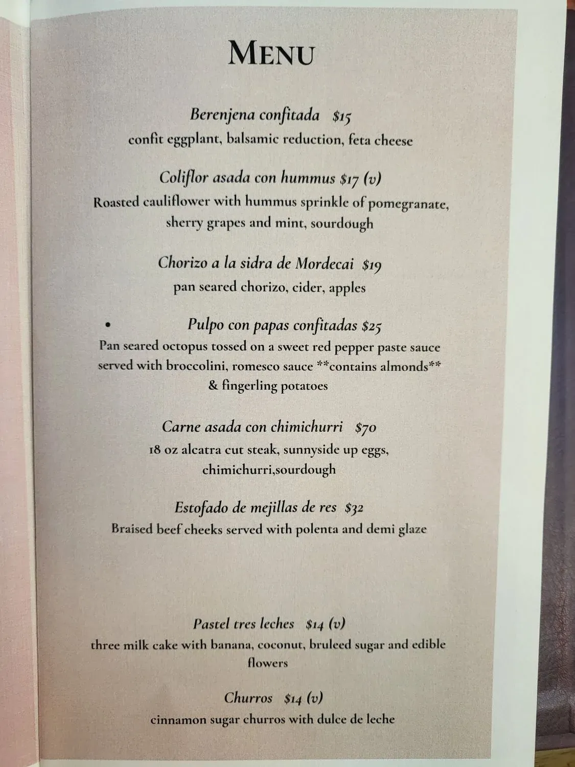 Menu 3