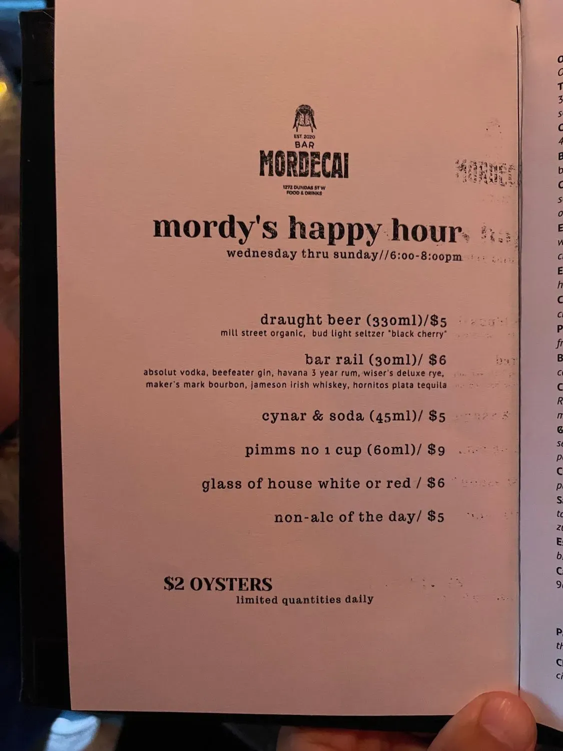 Menu 5