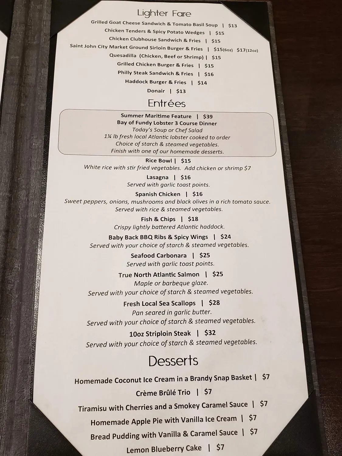 Menu 5