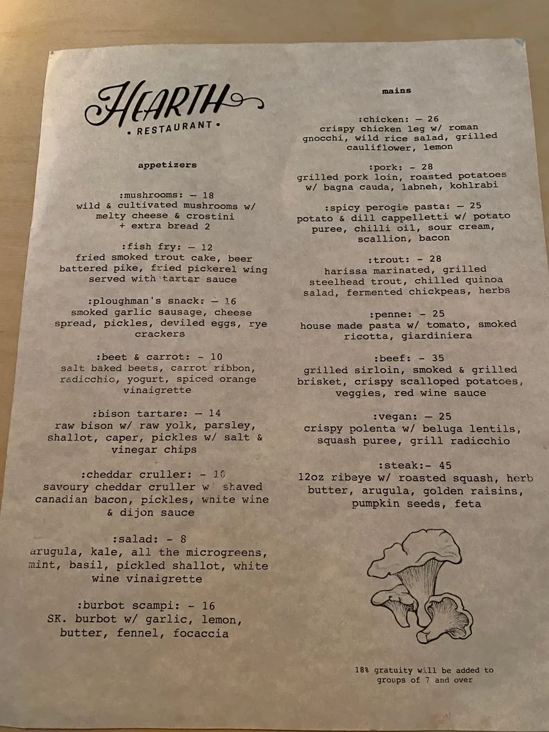 Menu 5