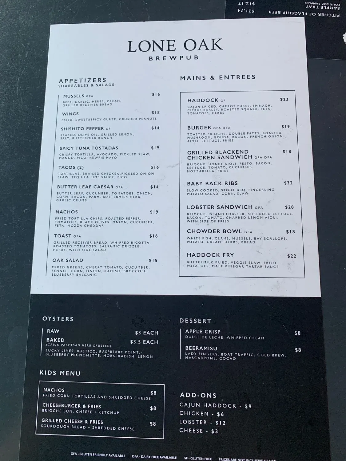 Menu 5