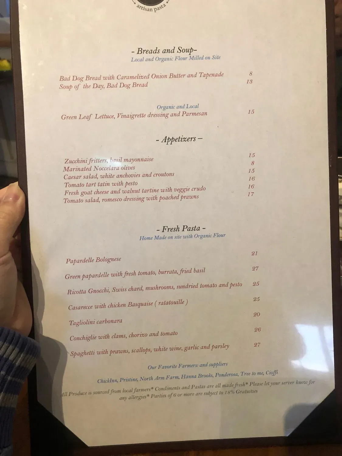 Menu 6