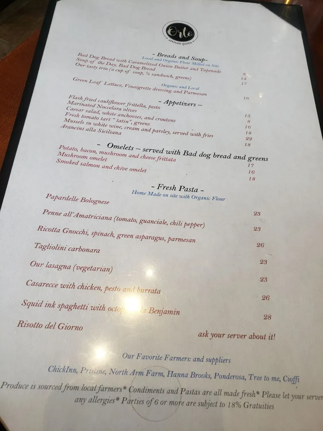 Menu 5