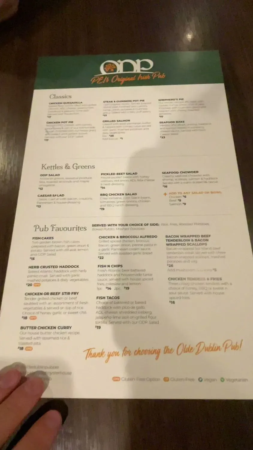 Menu 1