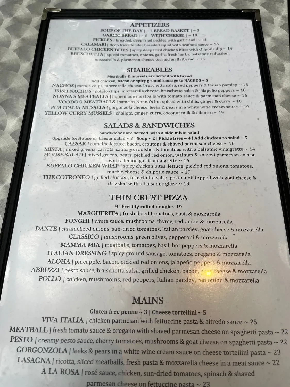 Menu 5