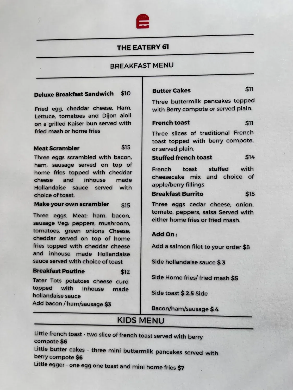 Menu 1