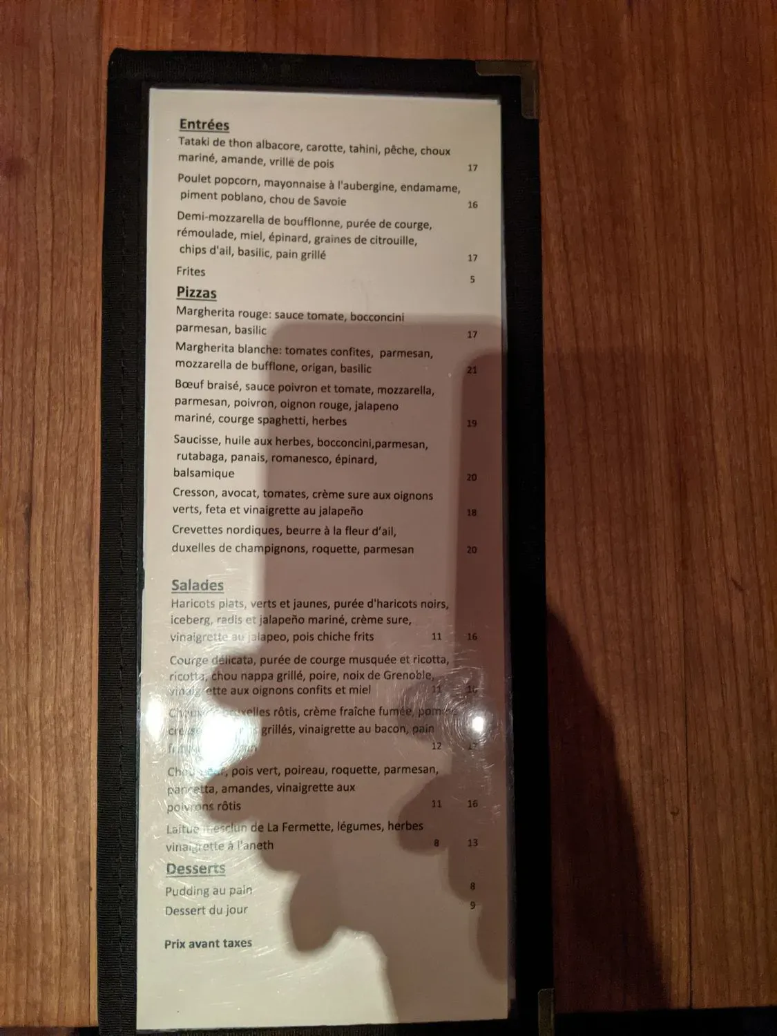 Menu 3