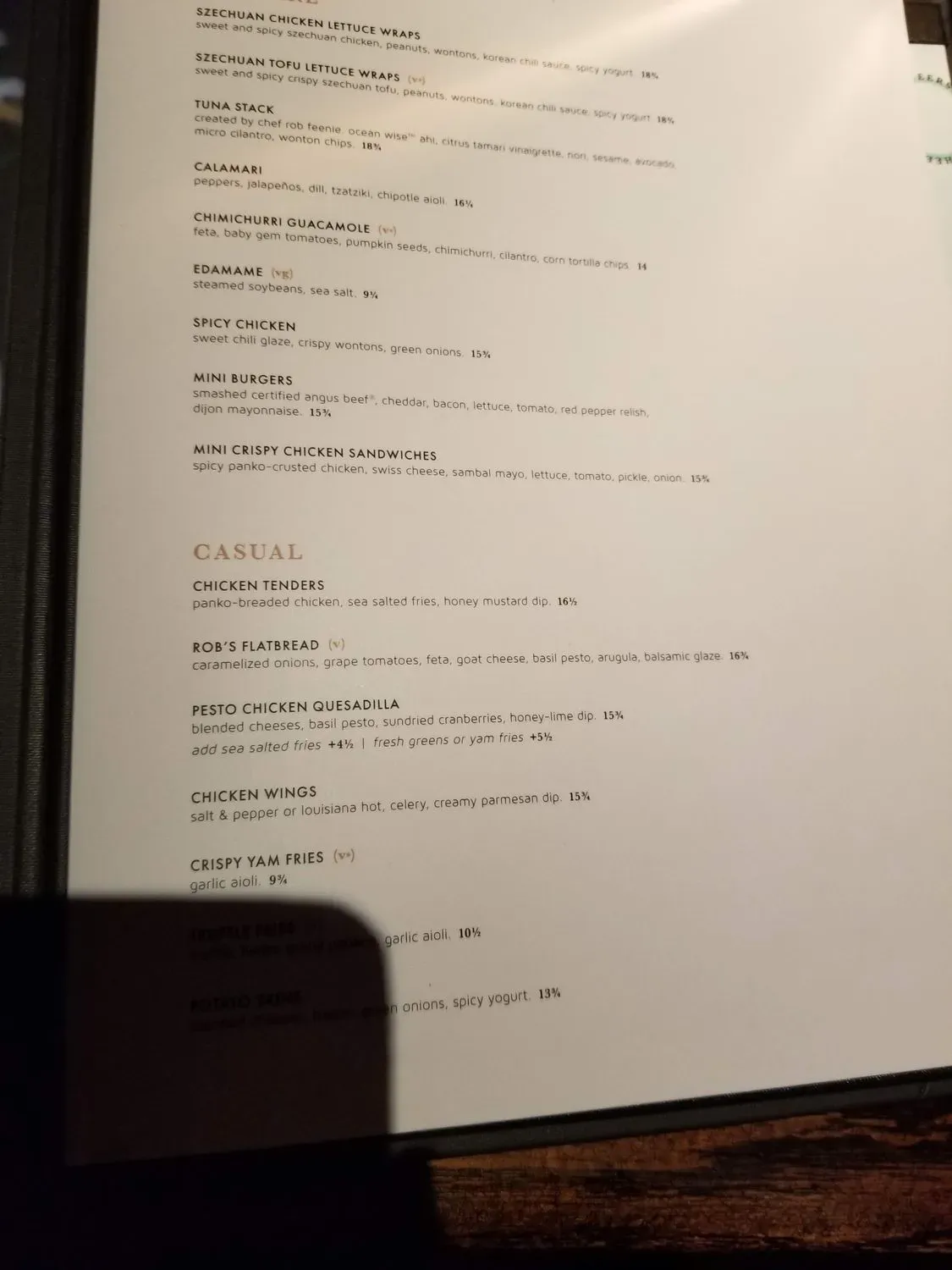 Menu 5