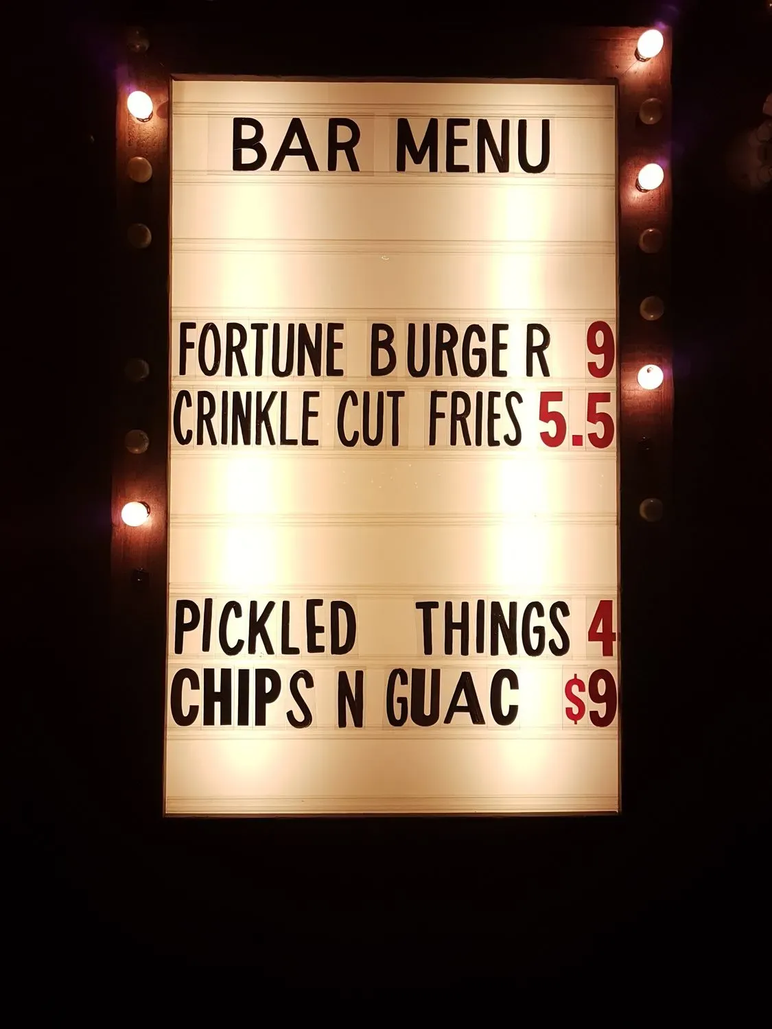 Menu 5